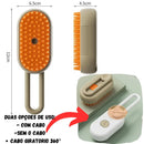 Escova Vaporizada p/ Pet - 3 em 1