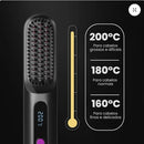 Escova Alisadora de Cabelo Portátil - BeautyPro